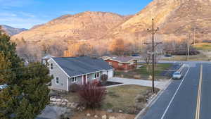 View of mountain background