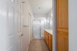 Linen Closet in Primary Bathroom