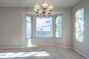 Dining Area with Bay Window