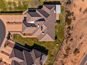 View from above of property