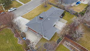 View from above of property