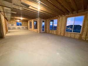 View of below grade area