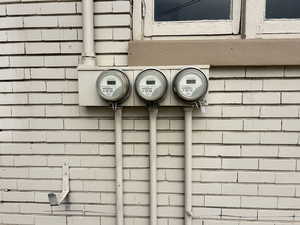 Exterior view of electric meter