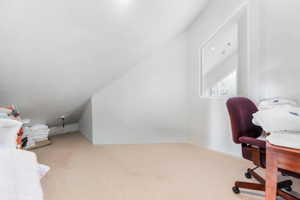 Upper level private office a few steps off the loft living space