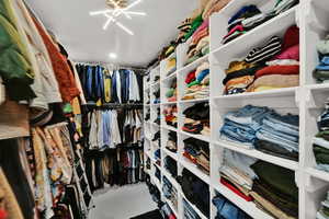 View of spacious closet
