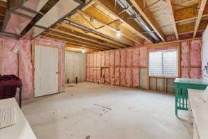 View of unfinished basement