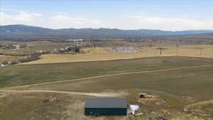 View of rural area with a mountainous background