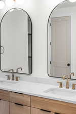 Full bath with double vanity