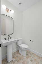 Bathroom with baseboards