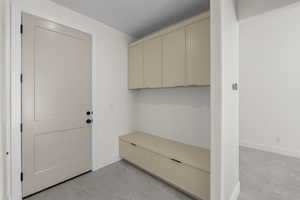Mudroom with baseboards