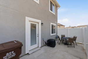 View of patio / terrace featuring outdoor dining area and area for grilling