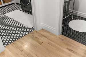 Detailed view of wood finished floors