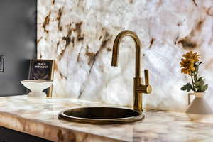 Bathroom view of a sink