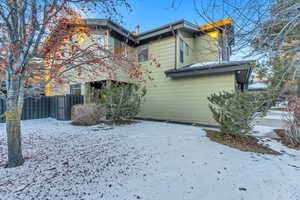 Snow covered property