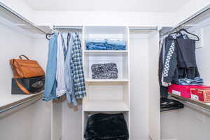 View of spacious closet