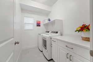 Laundry with Cabinetry