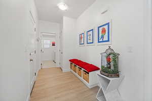 Mudroom & Hall to Garage and Laundry