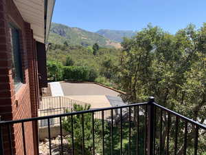 front view from covered deck