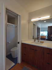 Primary bath with private shower & toilet room