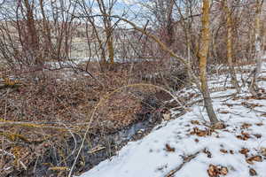View of snow covered land