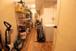 Storage featuring electric panel