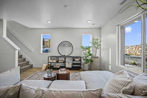 Bedroom featuring wood finished floors