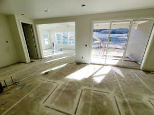 View of unfurnished living room