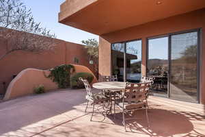 View of patio featuring outdoor dining space