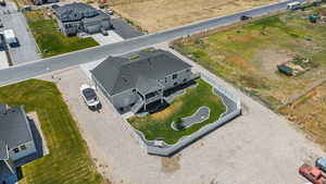 View from above of property