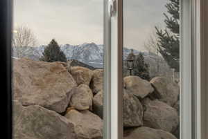 Detailed view of mountains