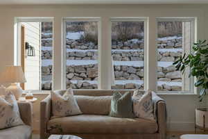 Living room featuring healthy amount of natural light