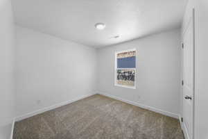 Unfurnished room featuring baseboards and carpet