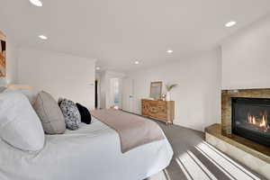 Gas insert fireplace.