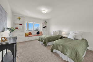 Light filled lower level bedroom