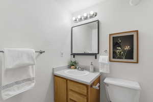 Primary bathroom with shower/tub combo