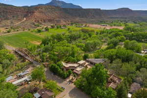 Aerial View – Property & Surrounding Landscape