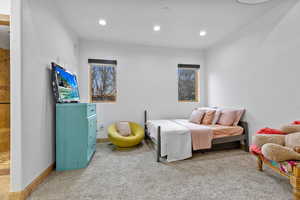 Bedroom #3 – En-Suite Bedroom. Carpeted bedroom with recessed lighting and baseboards