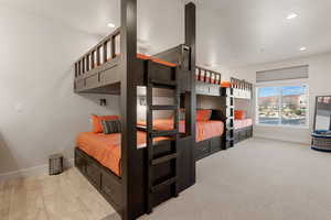 Bedroom 5 with bunk beds to sleep 6
