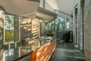 View of patio / terrace with a sink and area for grilling