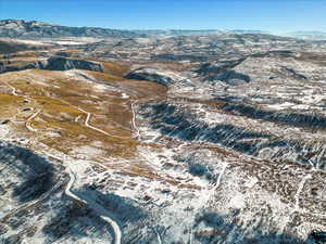 Bird's eye view of mountains