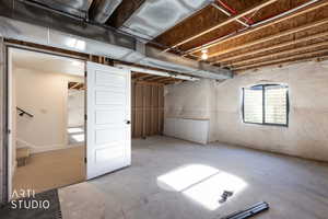 View of below grade area