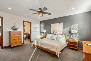 The primary suite continues with an atmosphere of serene luxury, offering generous space, elevated finishes, and a true sense of private retreat.