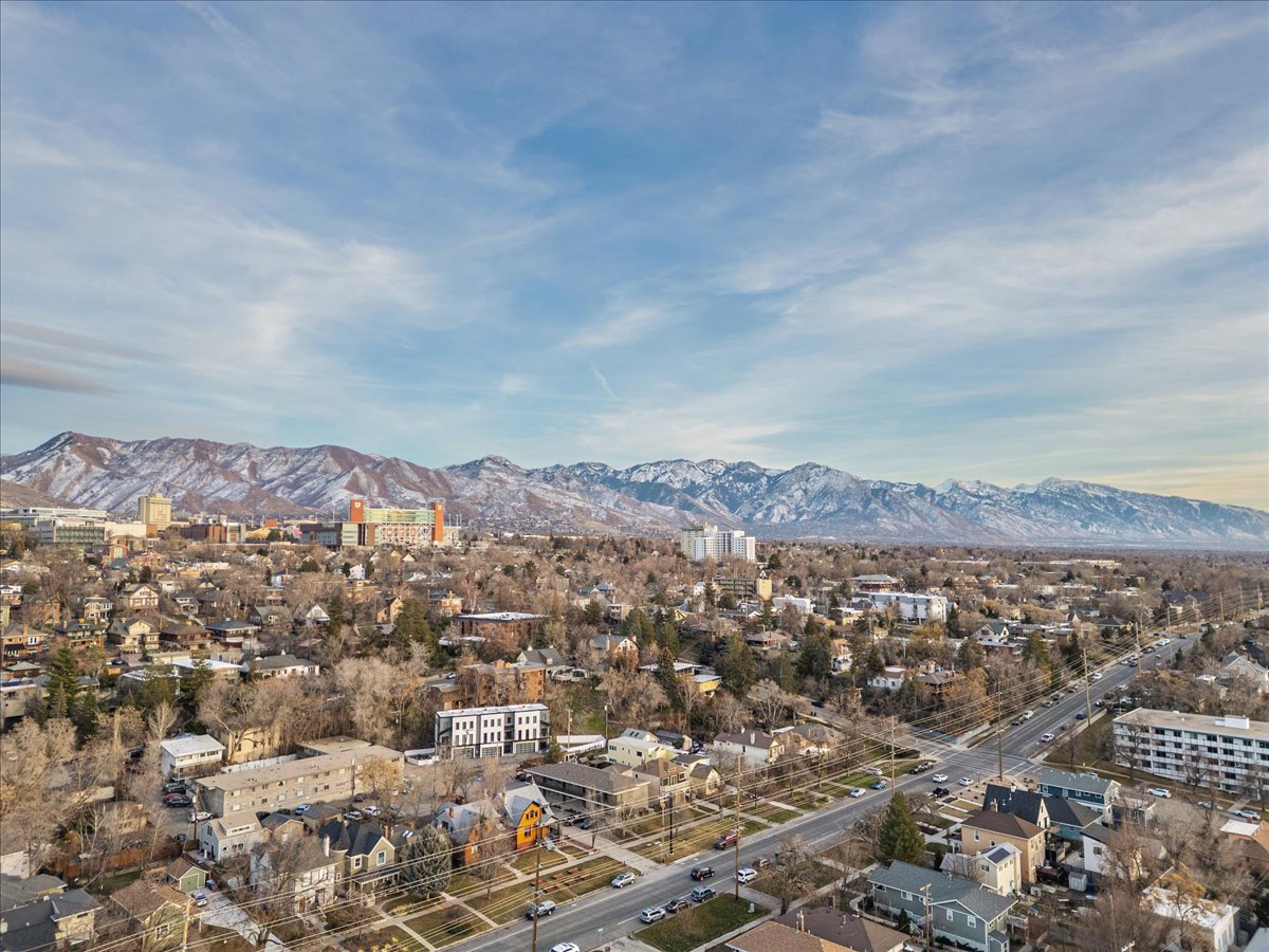 Drone / aerial view of mountains