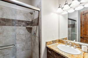 Ensuite full bathroom featuring a full, beautifully appointed layout with refined finishes.