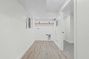 Brand new furnace, tankless water heater, floating shelving and storage