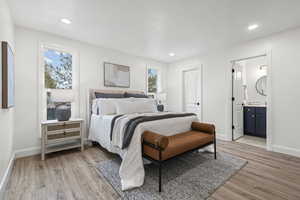 Primary bedroom with en suite bathroom and Walk-in Closet