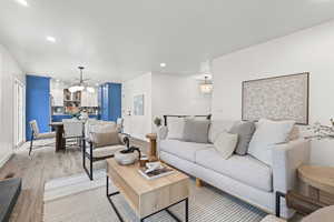 Open Living Concept, Sliding Glass Doors to Backyard New Trex Deck