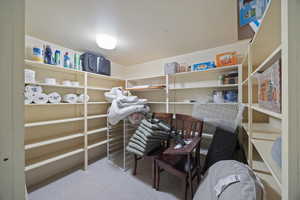 View of storage area