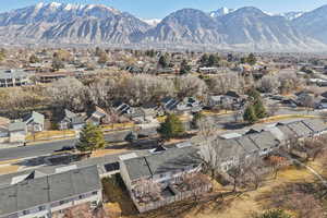 Mountain view with nearby suburban area