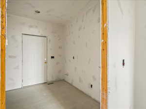 View of laundry area